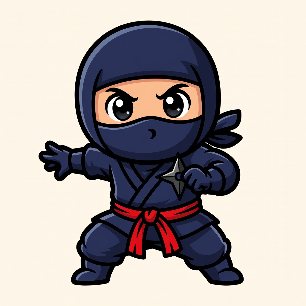 Ninja mascot representing Character and Persona category