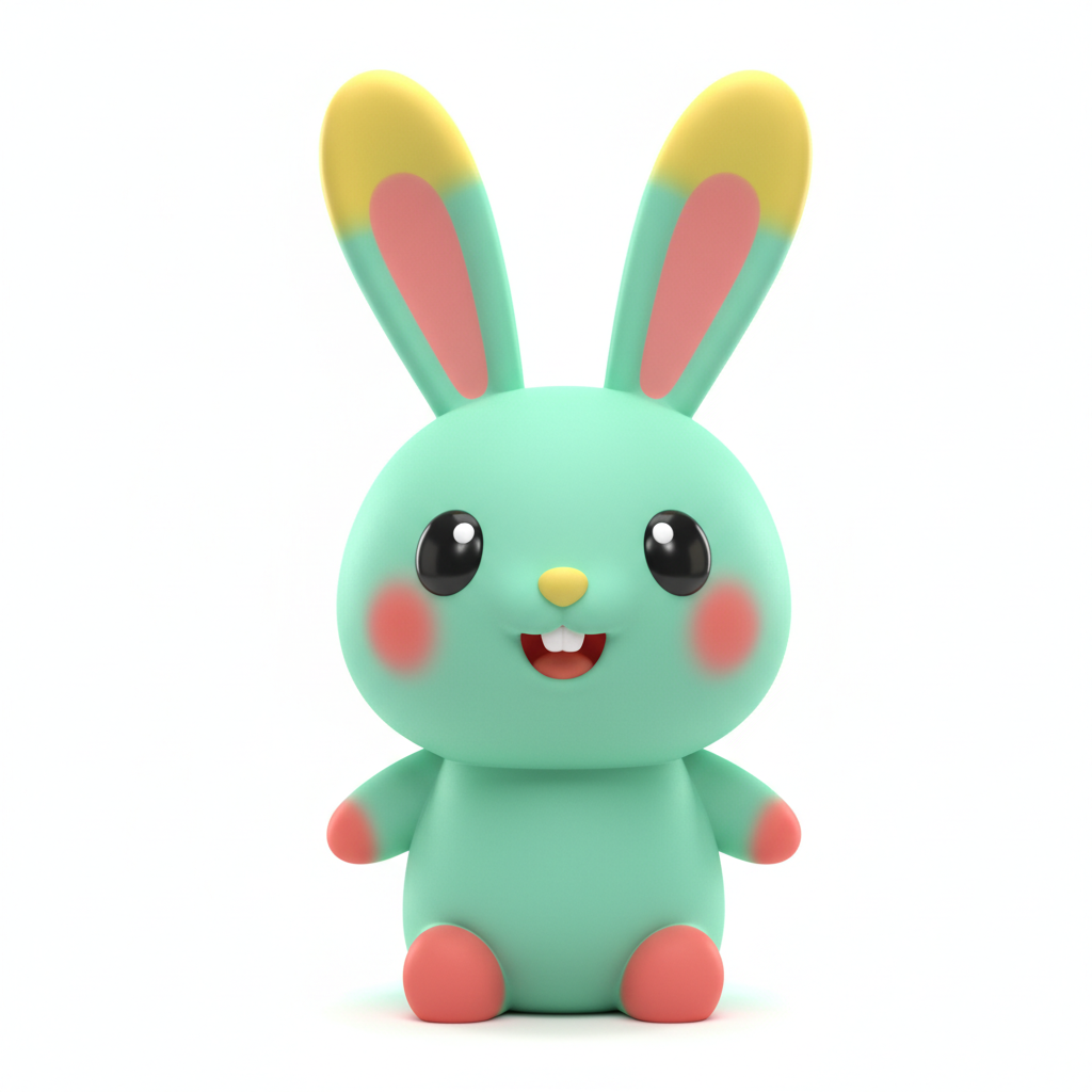Mascot in kawaii 3D style