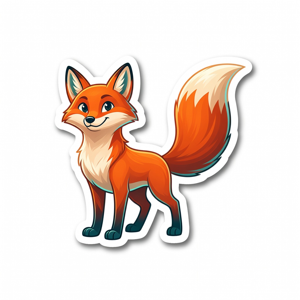 Fox sticker
